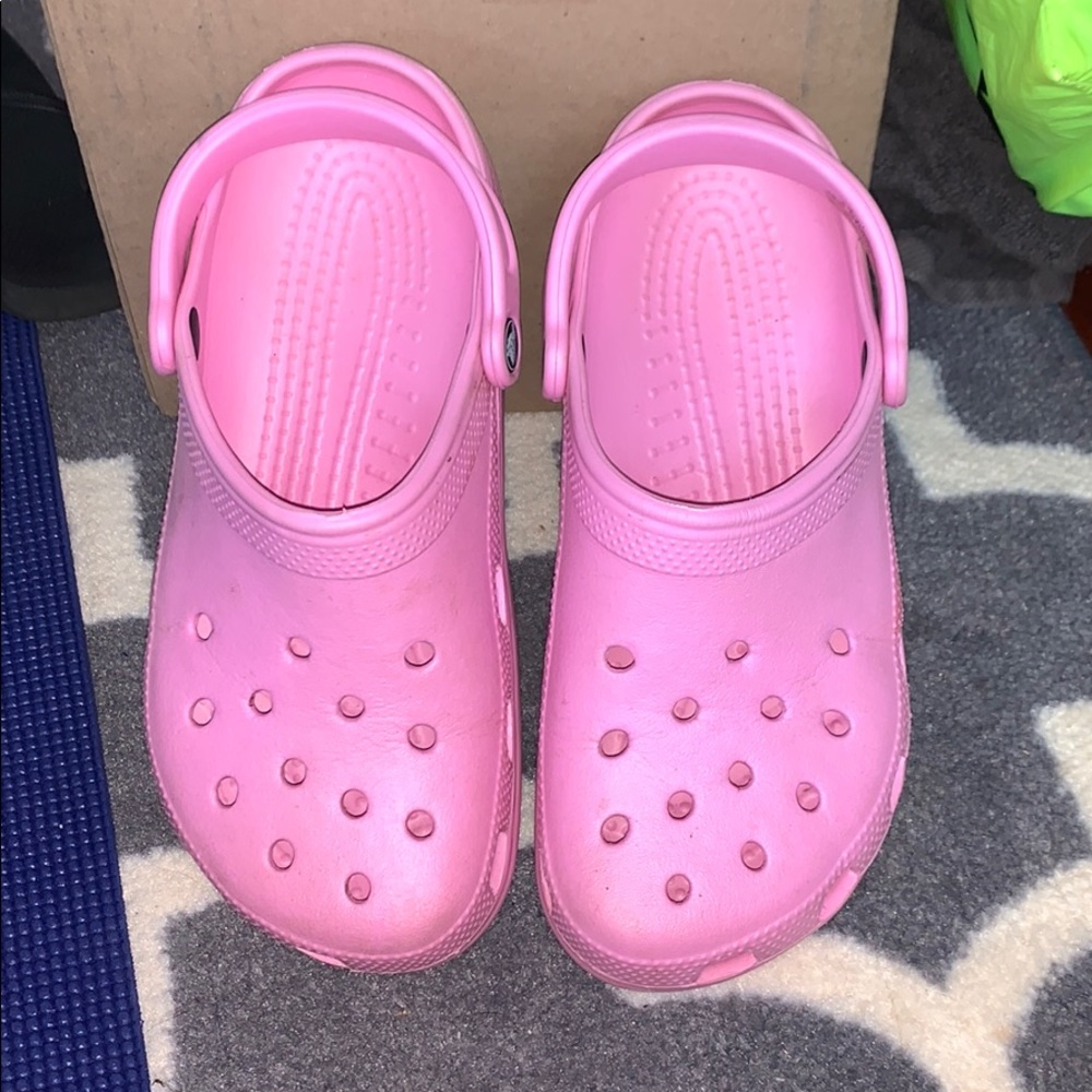 Pink Crocs